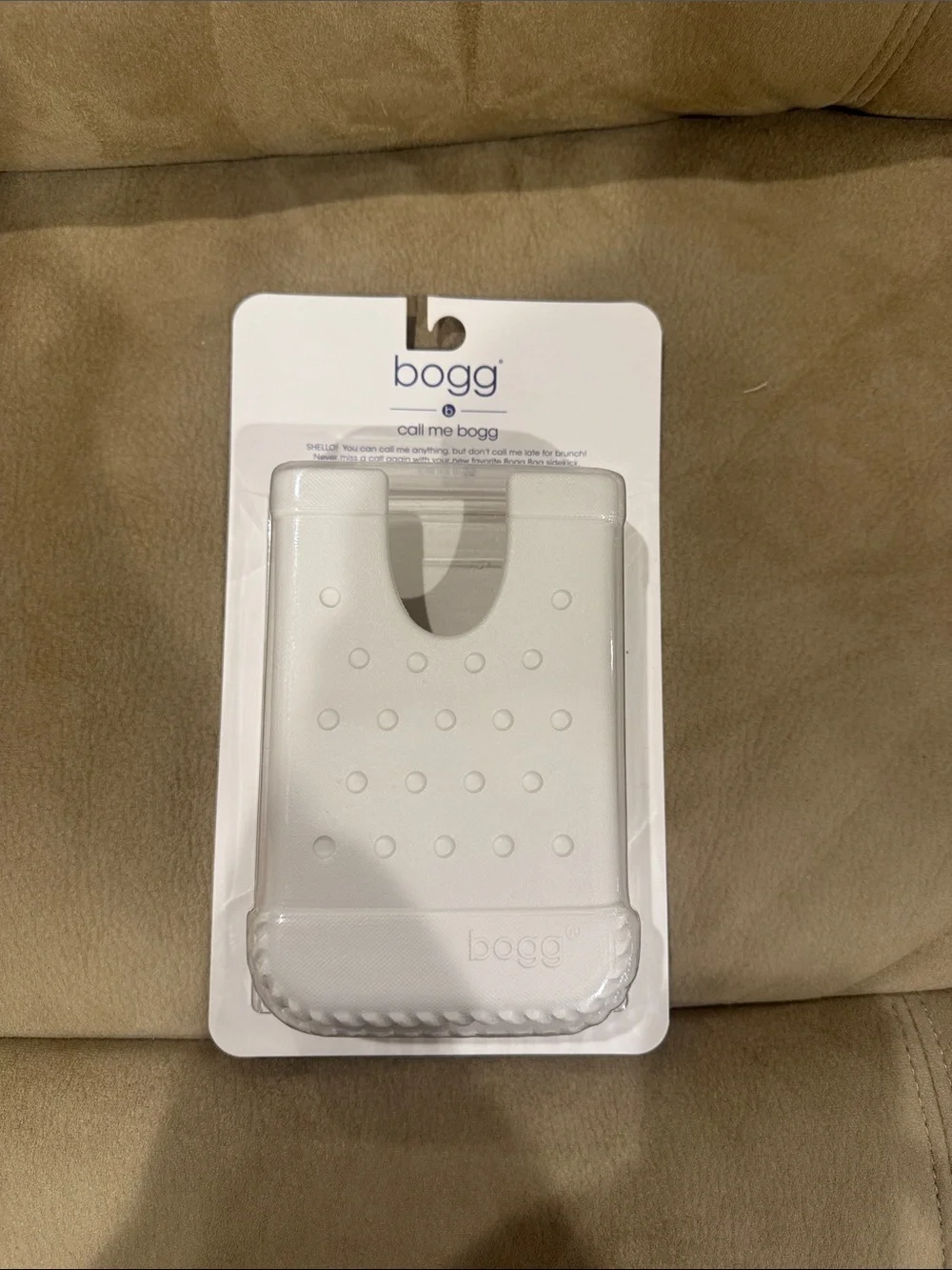 BOGG BAG White Silicone Phone Card Wallet